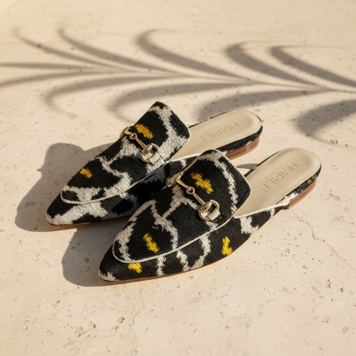 Noir Leopard • The Ikat Mule Heritage