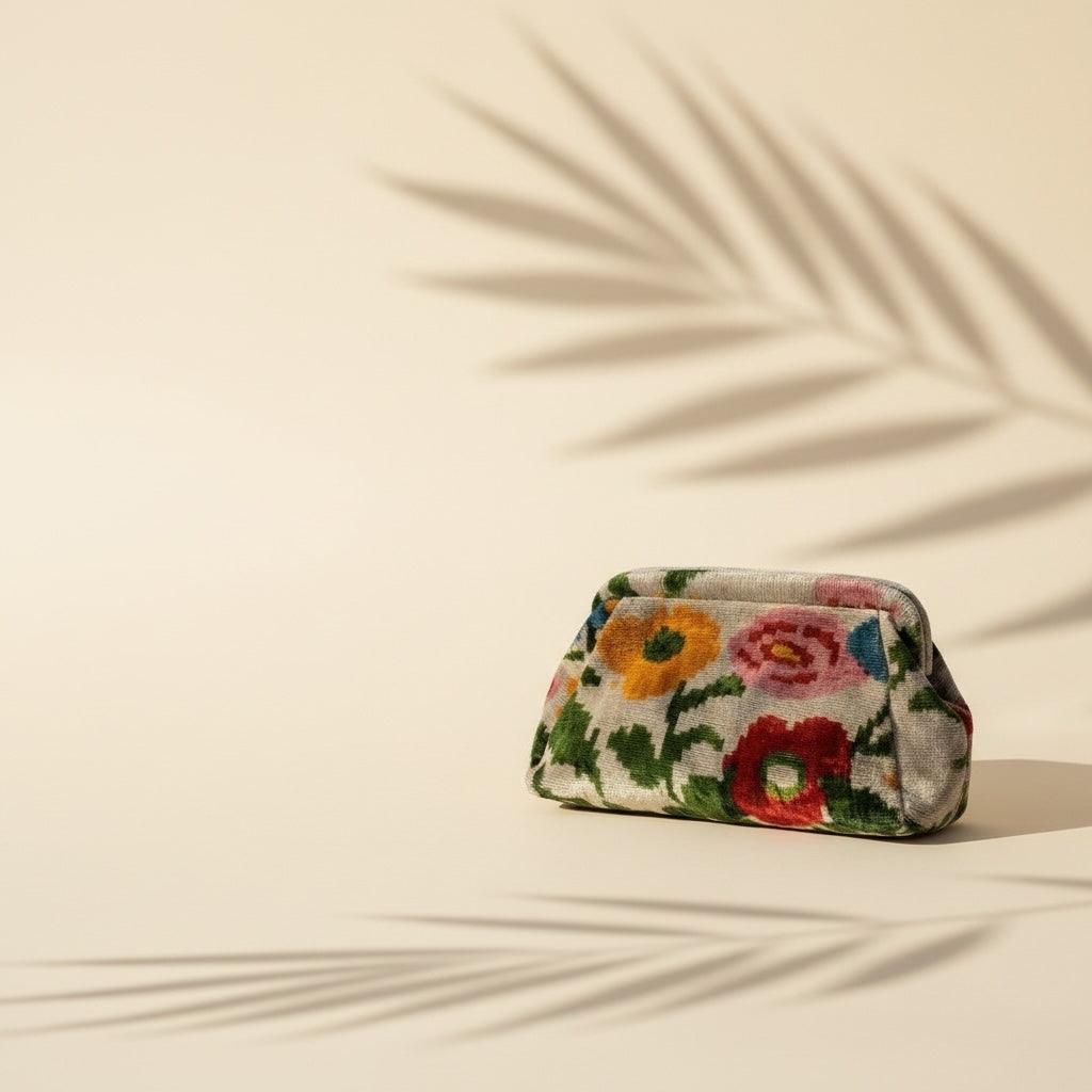 The Ikat Pouch Bag • Wild Flowers