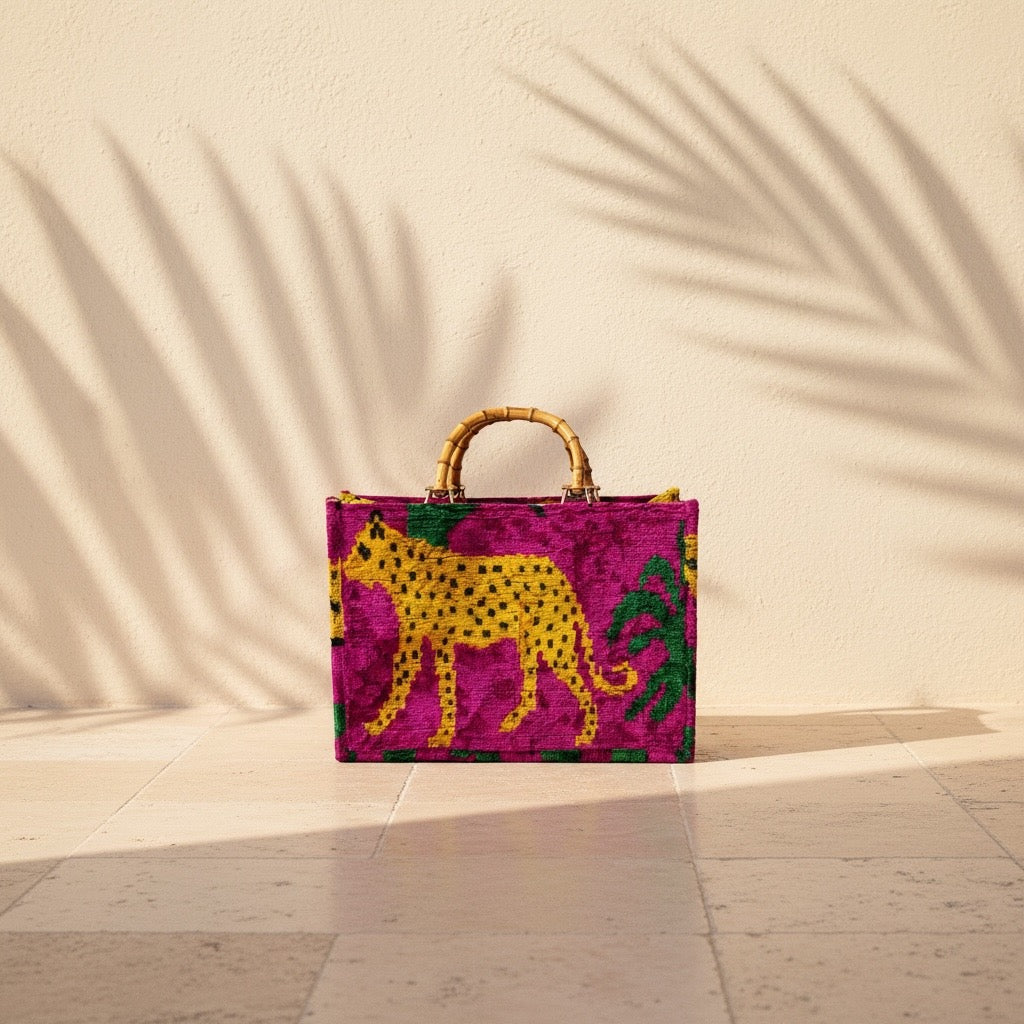 Tropical Jaguar • The Ikat Bamboo Tote