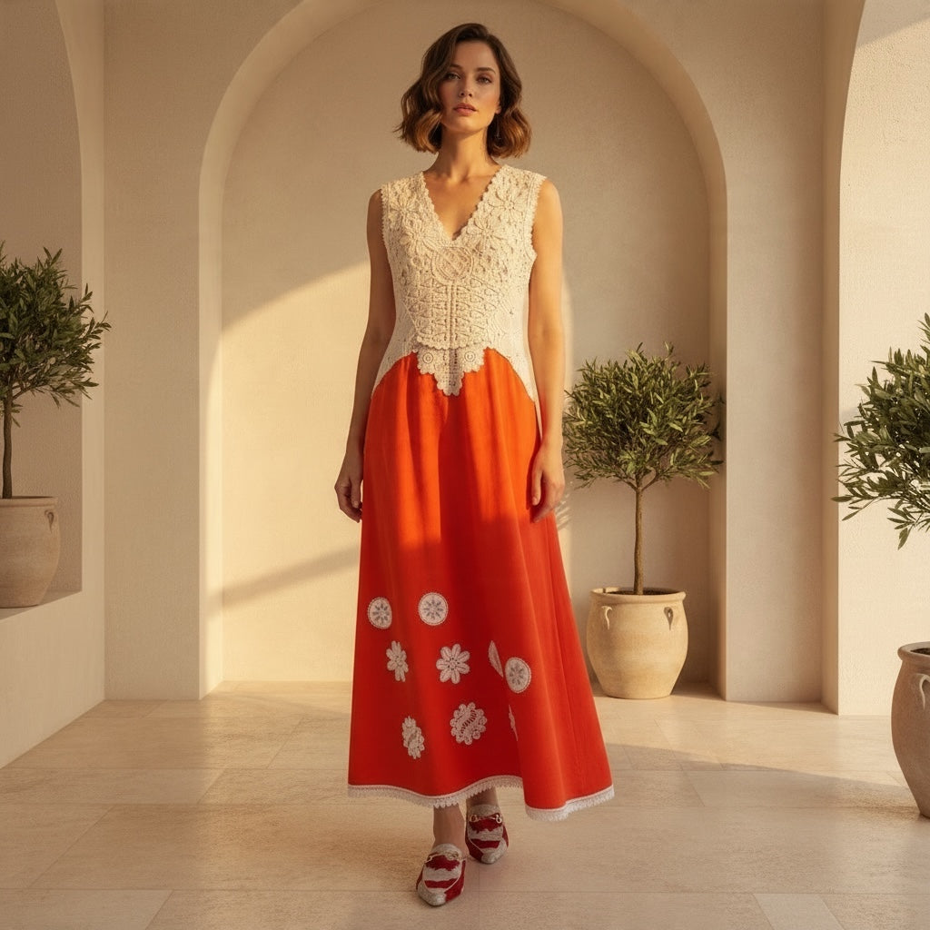 Mevra Kamaci • Mandarin Lace Dress