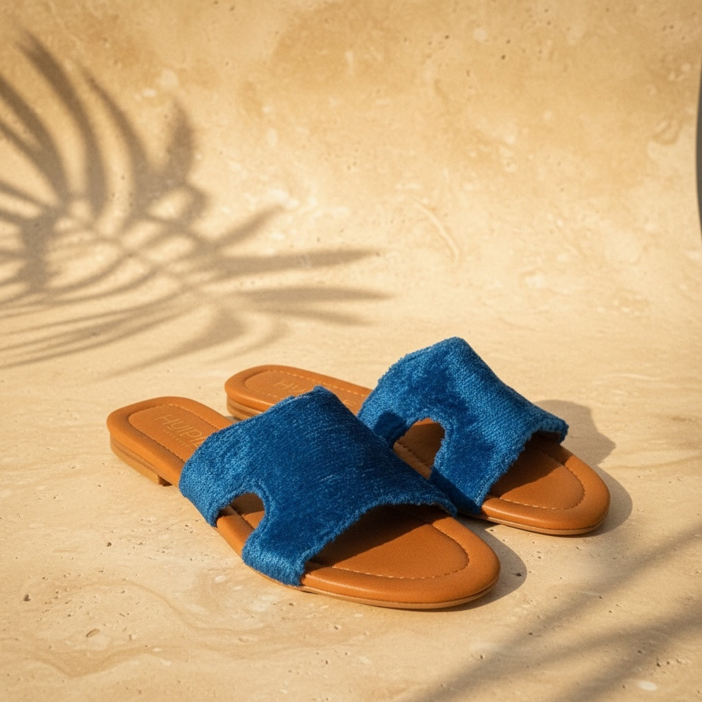 Azure Velvet • The Ikat Slide