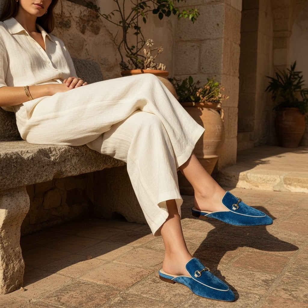 Blue Mirage • The Ikat Mule Heritage