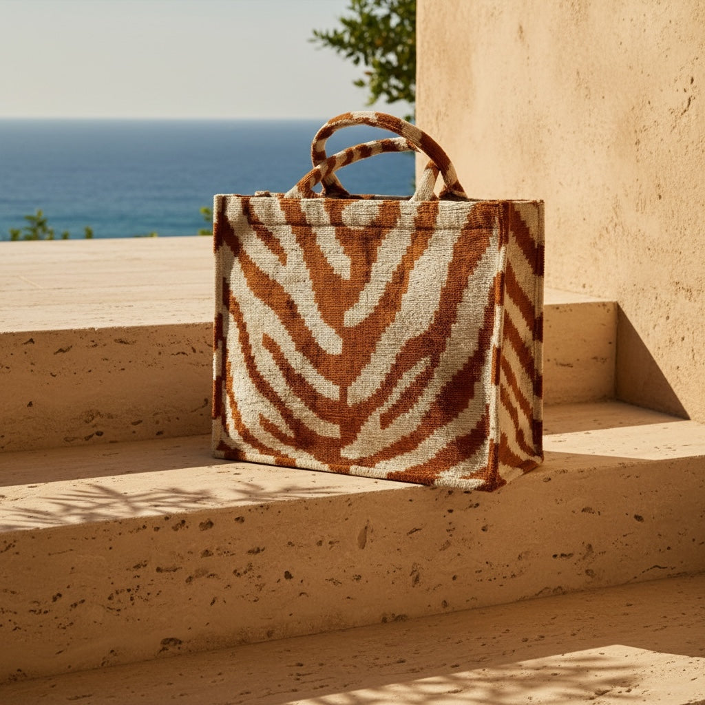 Sahara Royal • The Ikat Grand Tote