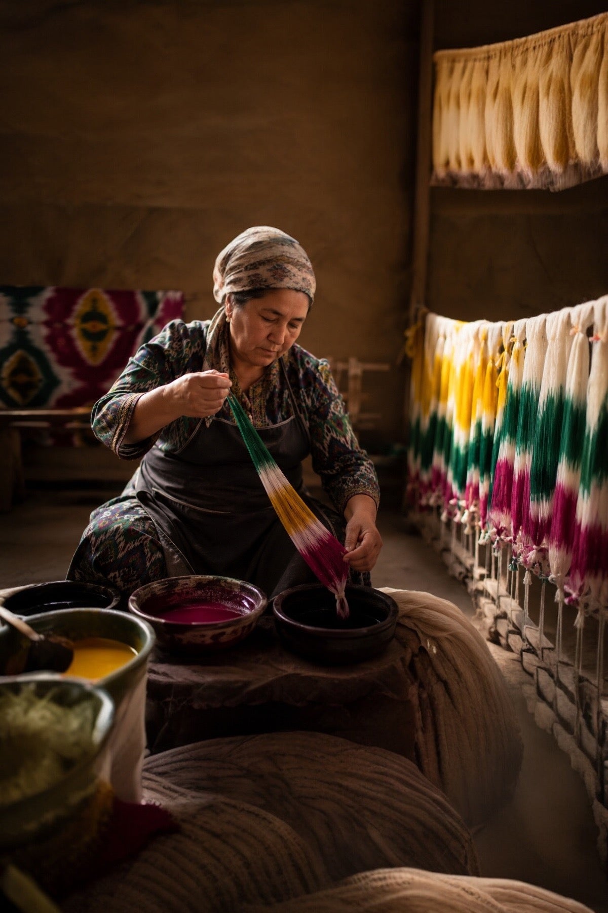 The art of Ikat: Threads of patience & color