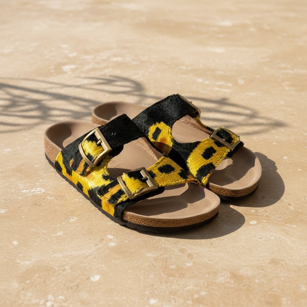 Golden Leopard • The Ikat Buckle Sandal