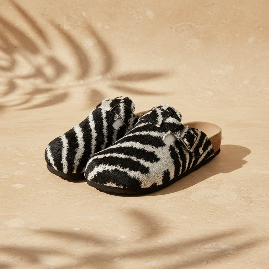 Wild Zebra • The Ikat Clog Sandal
