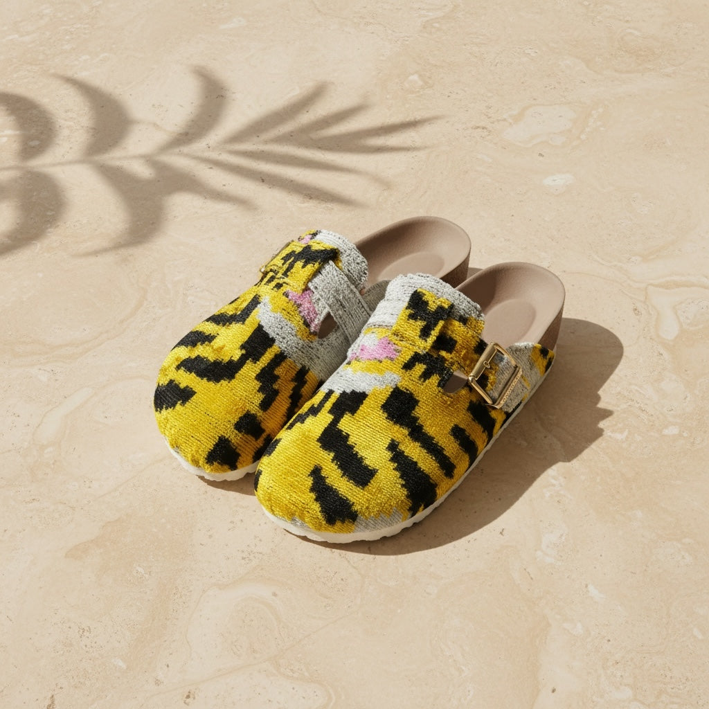 Golden Jaguar • The Ikat Clog Sandal