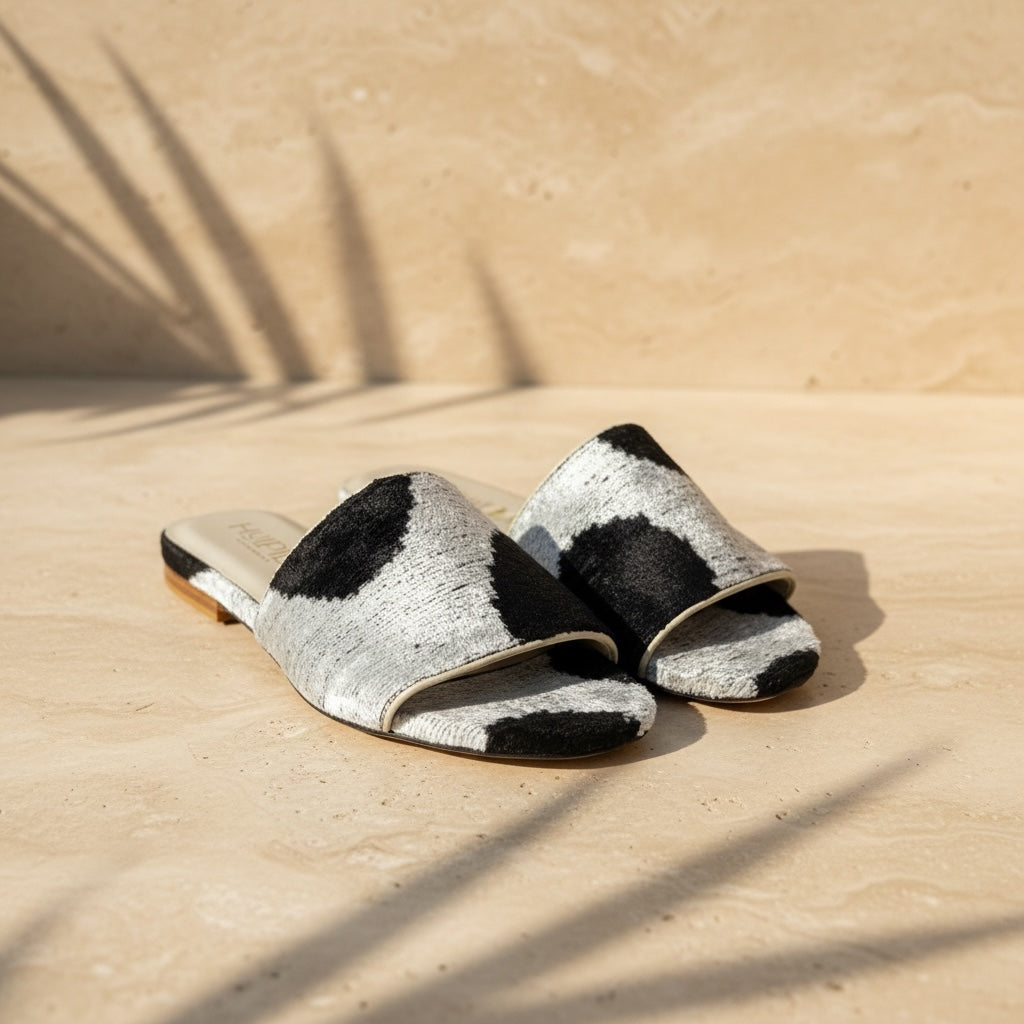 Noir Dot • The Ikat Sandals