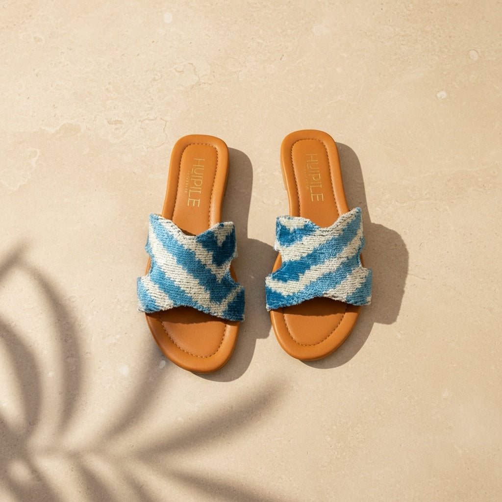 Turquoise Wave • The Ikat Slide
