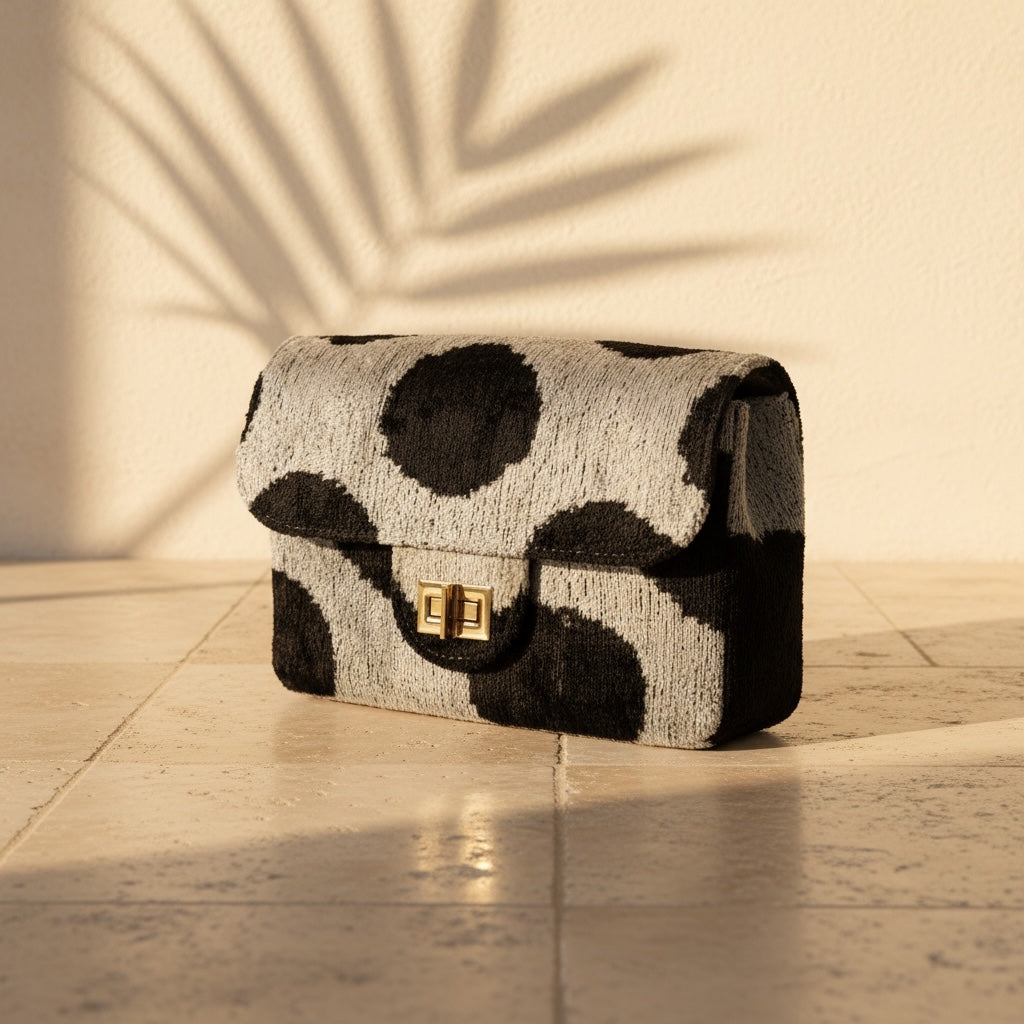 The Ikat Coco Bag • Noir Dots