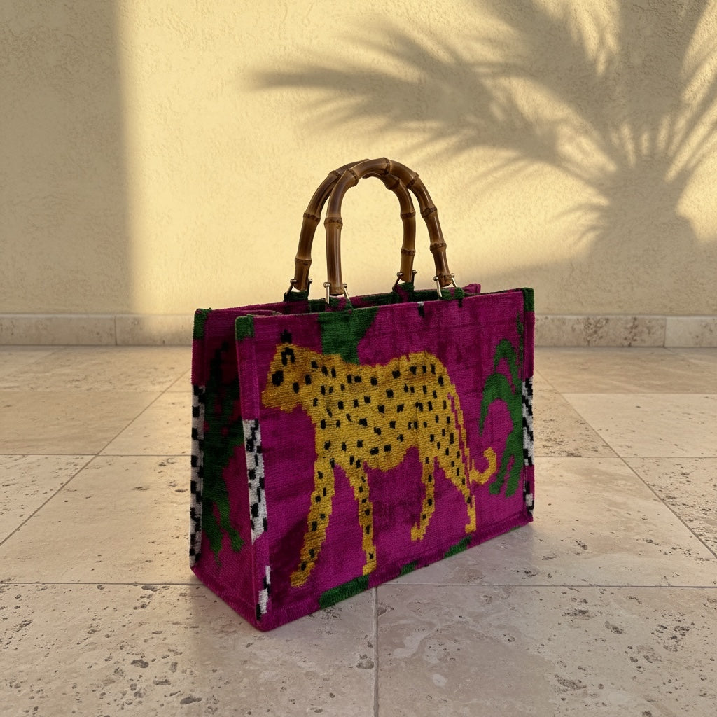 Tropical Jaguar • The Ikat Bamboo Tote