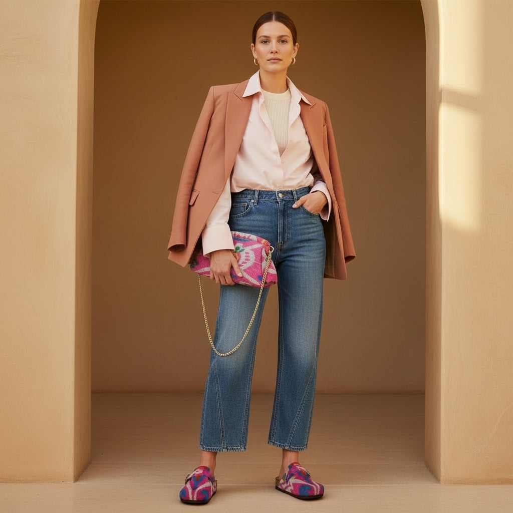 Pink Riviera • The Ikat Clog Sandal